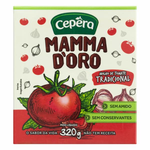 MOLHO TOMATE CEPERA 320G MAMMADORO TRAD