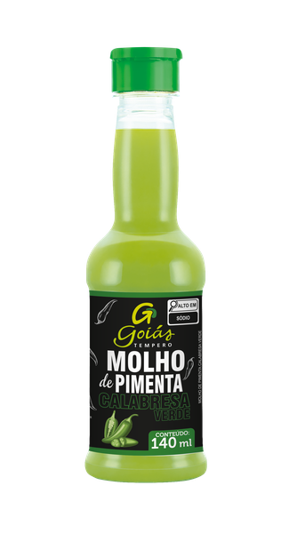 MOLHO DE PIMENTA GOIAS TEMPERO 140ML CAL