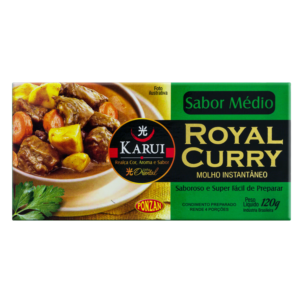 CALDO KARUI ROYAL CURRY MED 120GR