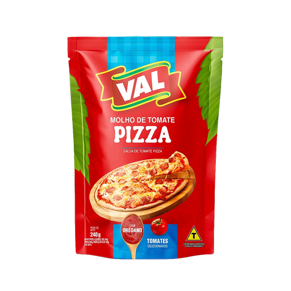 MOLHO DE TOMATE VAL POUCH 240G PIZZA