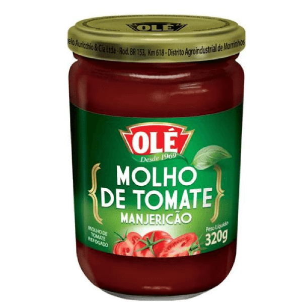 MOLHO TOMATE OLE 320G MANJERICAO