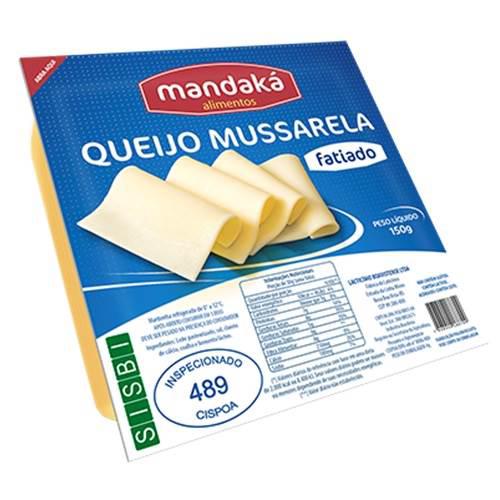 QUEIJO MUSSARELA MANDAKA 150G FATIADO