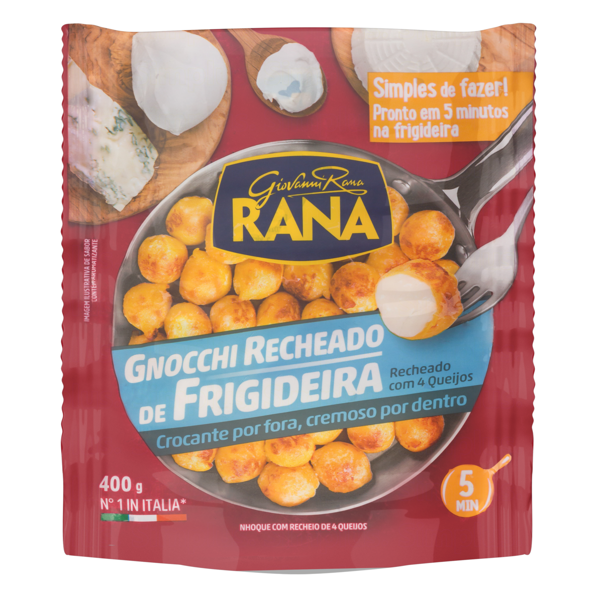 GNOCCHI QUATRO QUEIJOS RANA 400GR