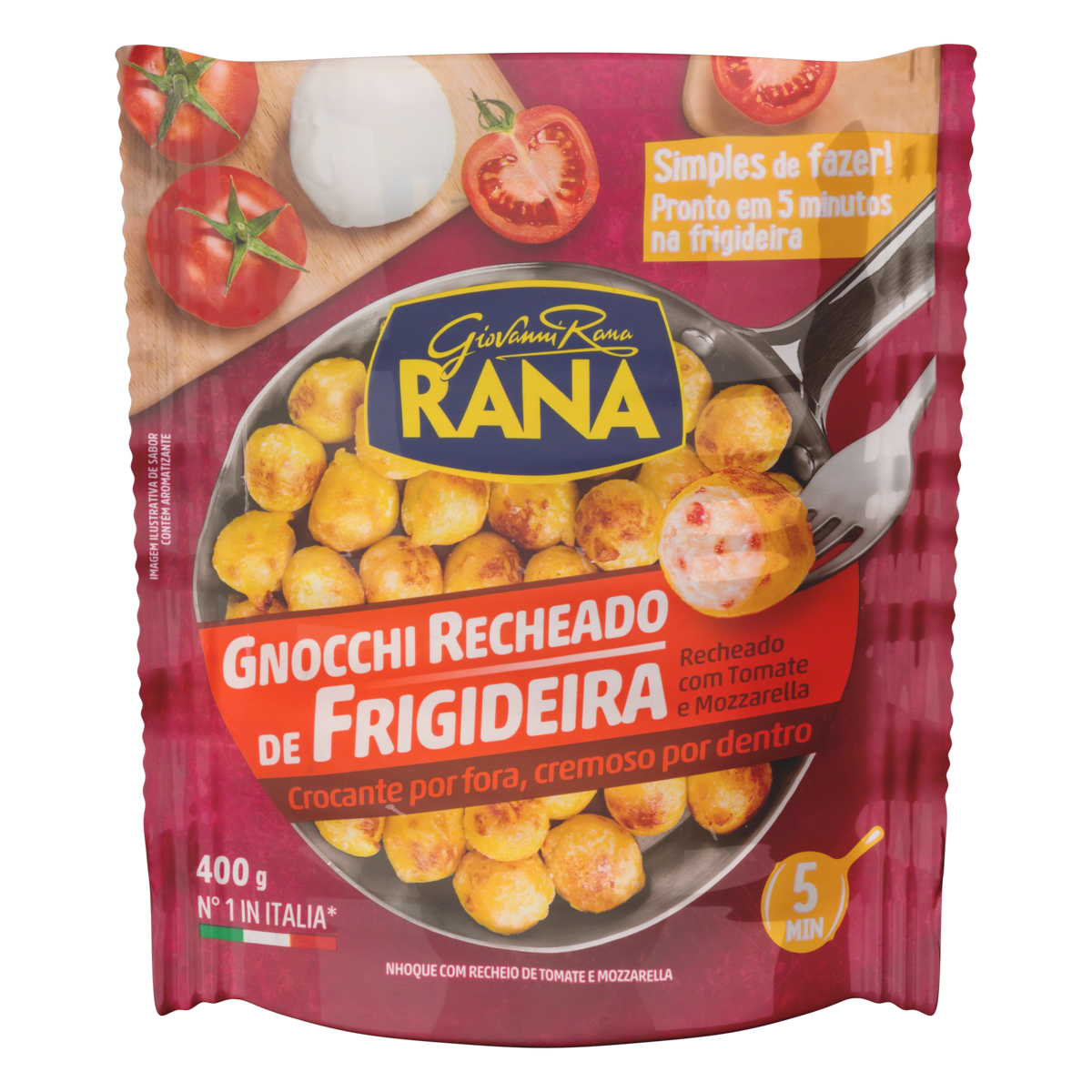 GNOCCHI TOMATE MUSSARELA RANA 400GR