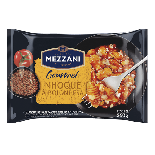 NHOQUE MEZZANI 350G  BOLONHESA GOURMET