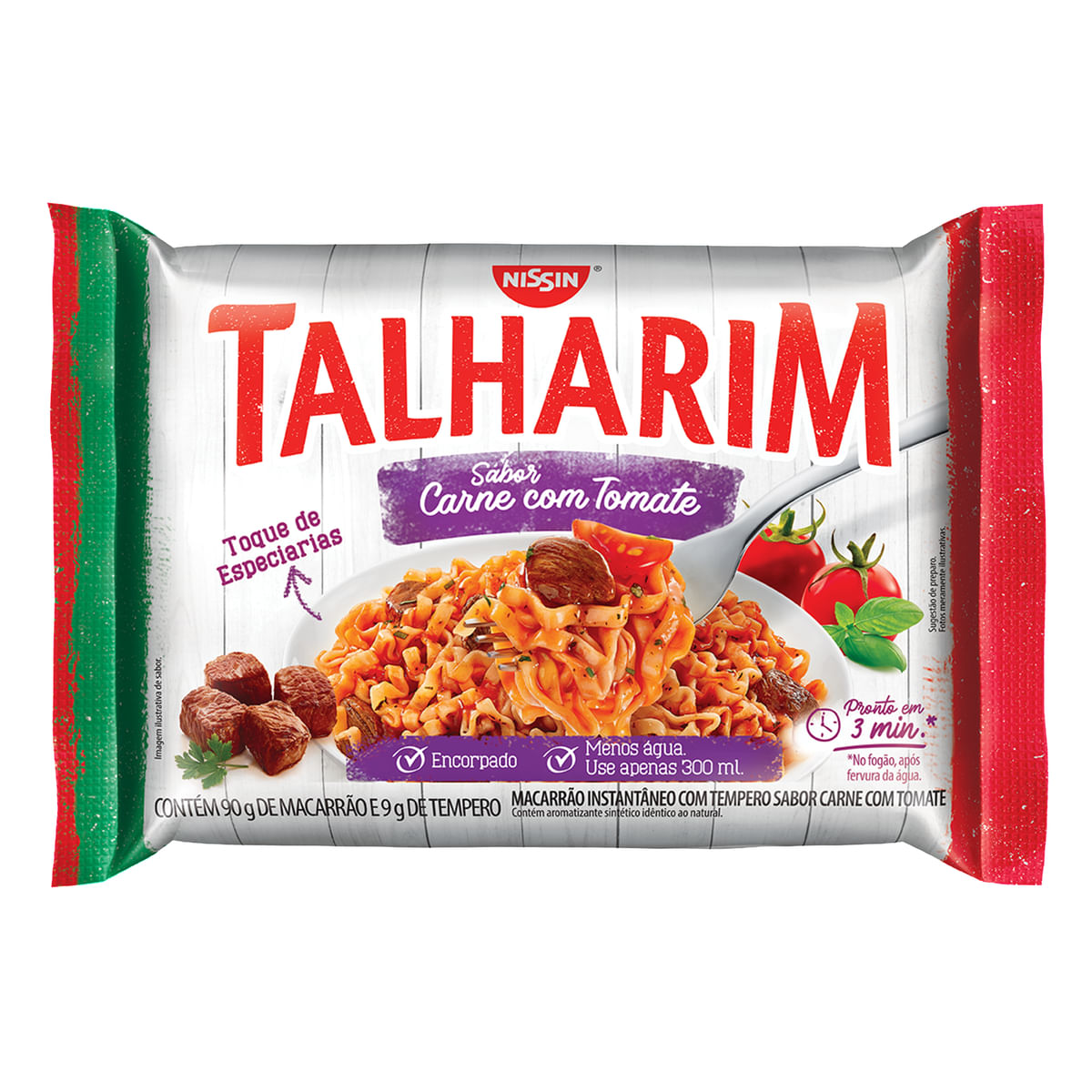 MACAR INST NISSIN 90G TALHARIM CARNE TOM