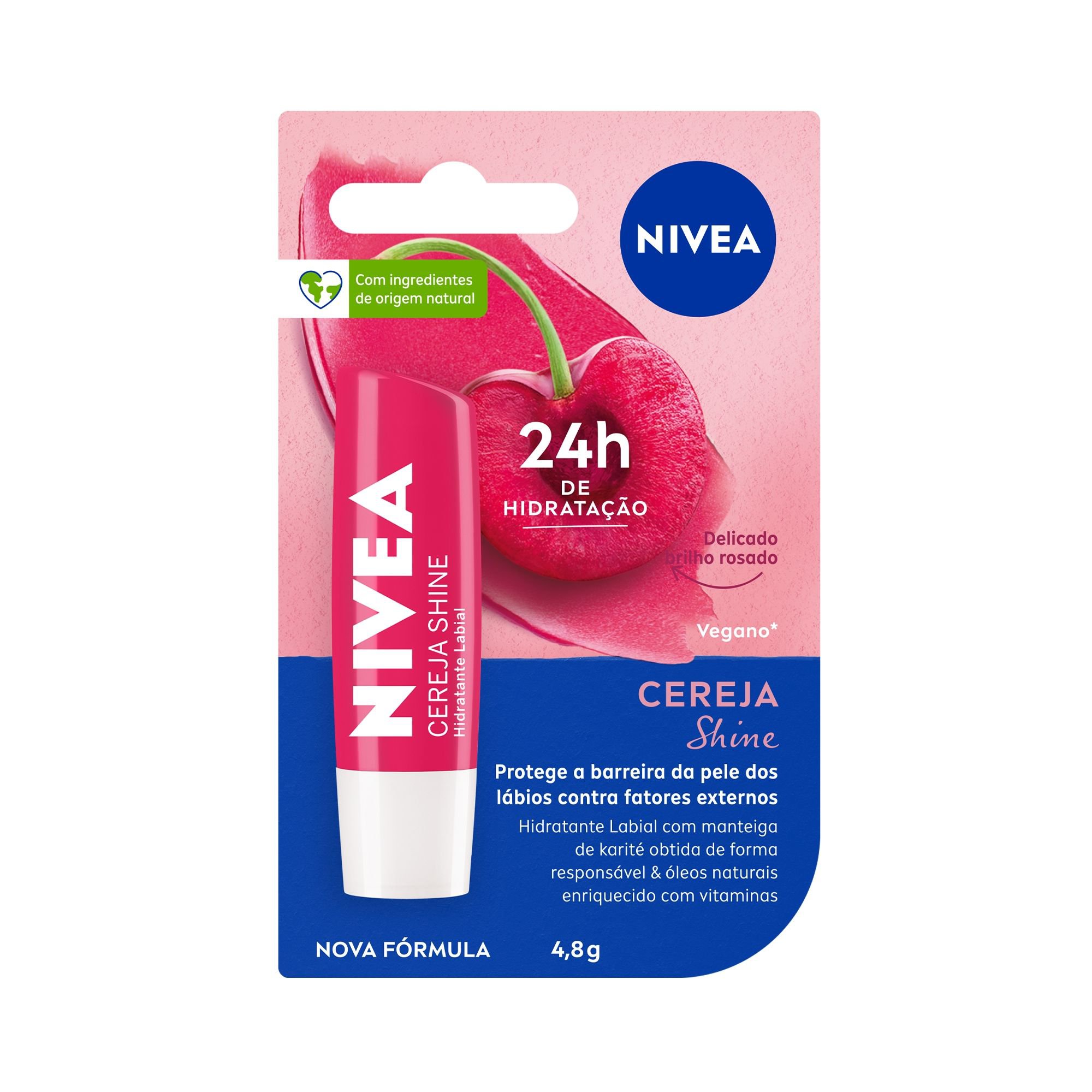 Protetor Labial Nivea 4,8g Cereja