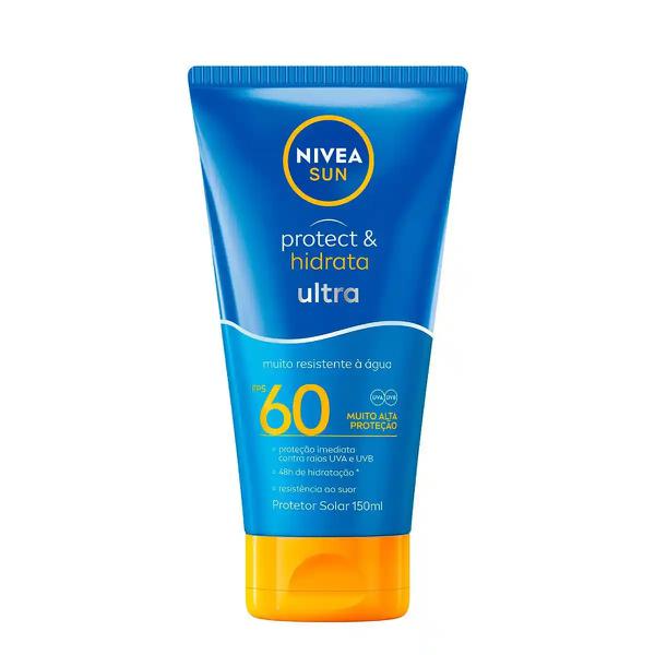 PROTETOR SOLAR ULTRA FPS 60 NIVEA SUN PROTECT HIDRATA BISNAGA 150ML