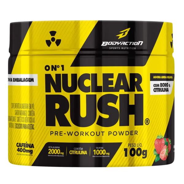 PRE-TREINO NUCLEAR RUSH PT 100G MORANGO