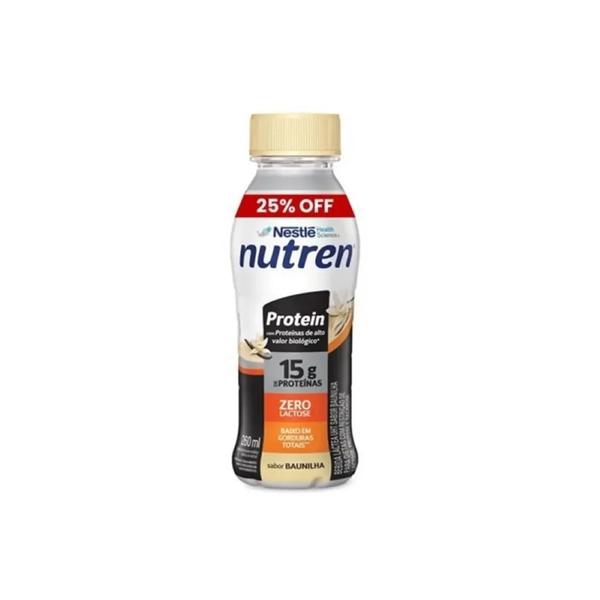 BEB.LACTEA NUTREN PROTEIN15G 260ML Z.LAC.BAUNILHA 25% GTS