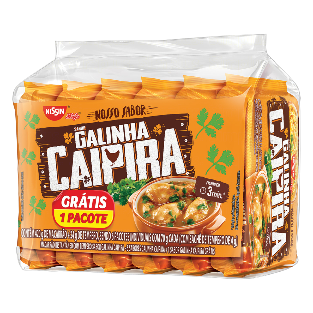 MAC INST NISSIN NOSSO SABOR 6X74G GALINHA CAIP