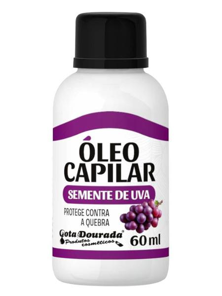 OLEO CAPILAR GOTA DOURADA SEMENTE DE UVA 60ML