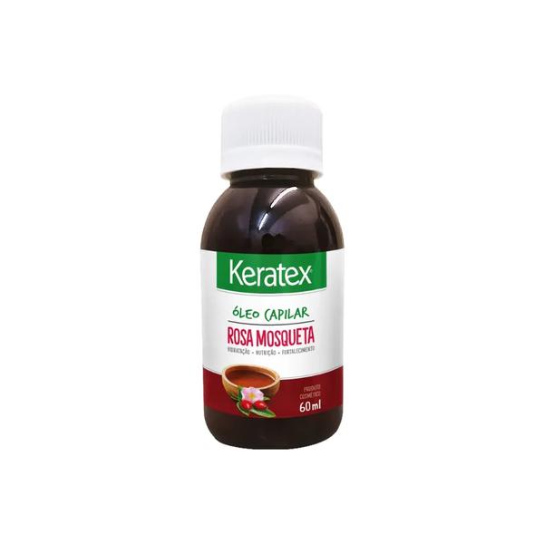 OLEO CAPILAR KERATEX 60ML ROSA MOSQUETA