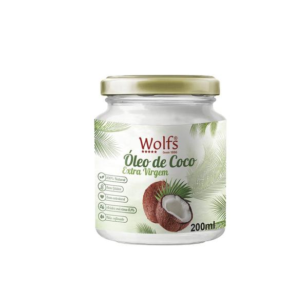 OLEO DE COCO EXTRAVIRGEM WOLFS 200ML