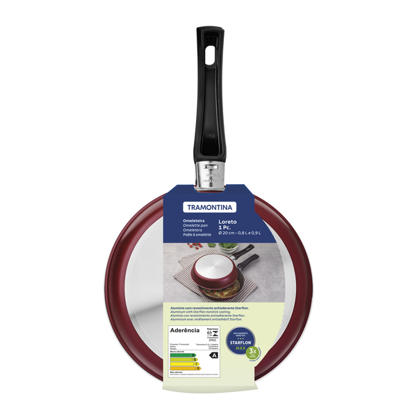 OMELETEIRA TRAMONTINA ALUM LORETO 20CM R