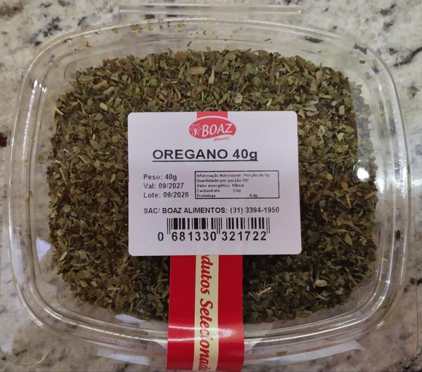 OREGANO 40G BOAZ ALIMENTOS