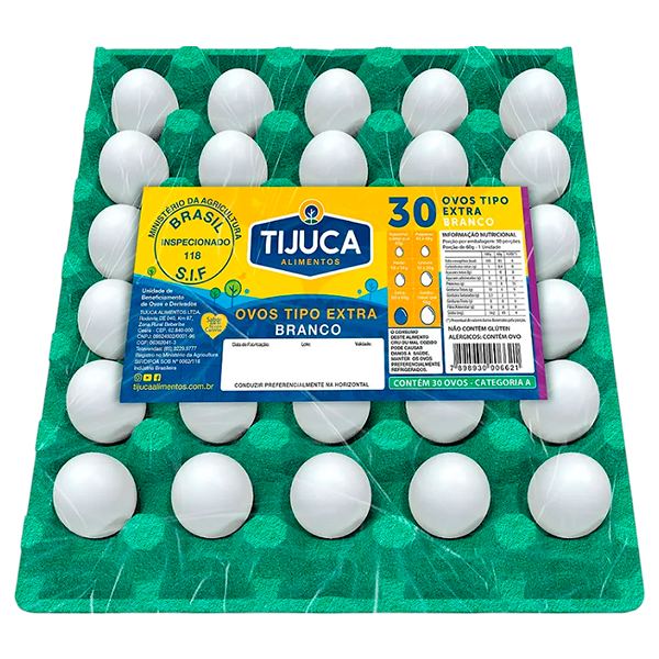 OVOS BRANCO EXTRA C/30