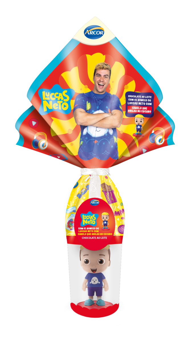 OVO DE PASCOA ARCOR LUCCAS NETO 100G