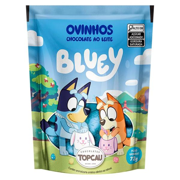 OVINHOS DE CHOCOLATE AO LEITE BLUEY TOPCAU SC 72G