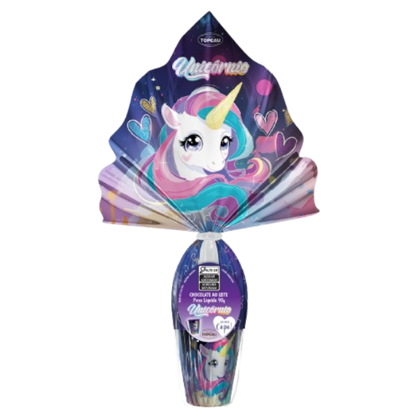 OVO P.TOPCAU AO LEITE UNICORNIO 90G