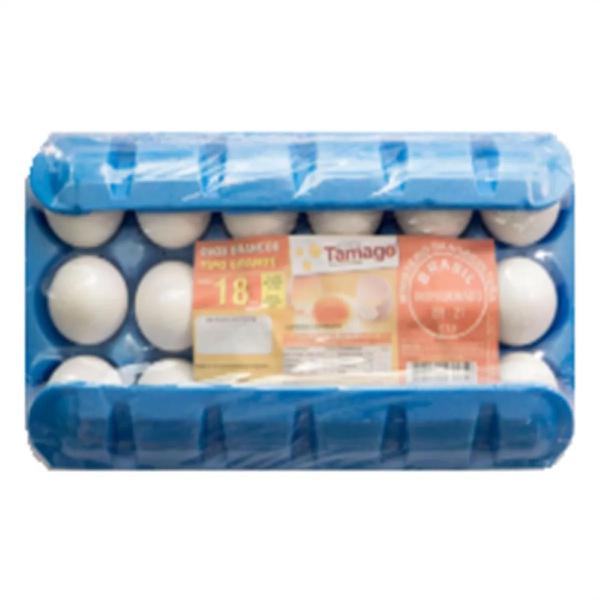 BDJ C/18 OVOS BRANCOS GRANDES TAMAGO