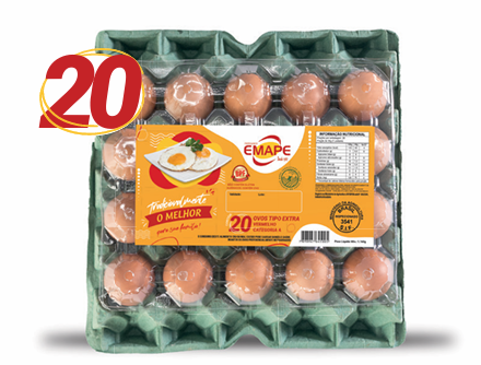 F.L OVOS VERMELHO EMAPE EXTRA BDJ C/ 20 UND