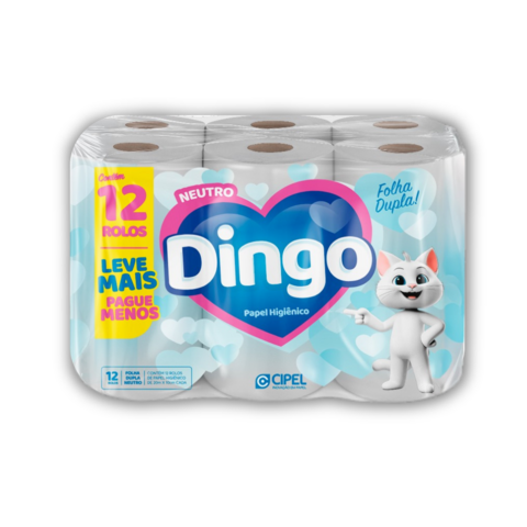 PAPEL HIG. DINGO 20M 12UND FOLHA DUPLA