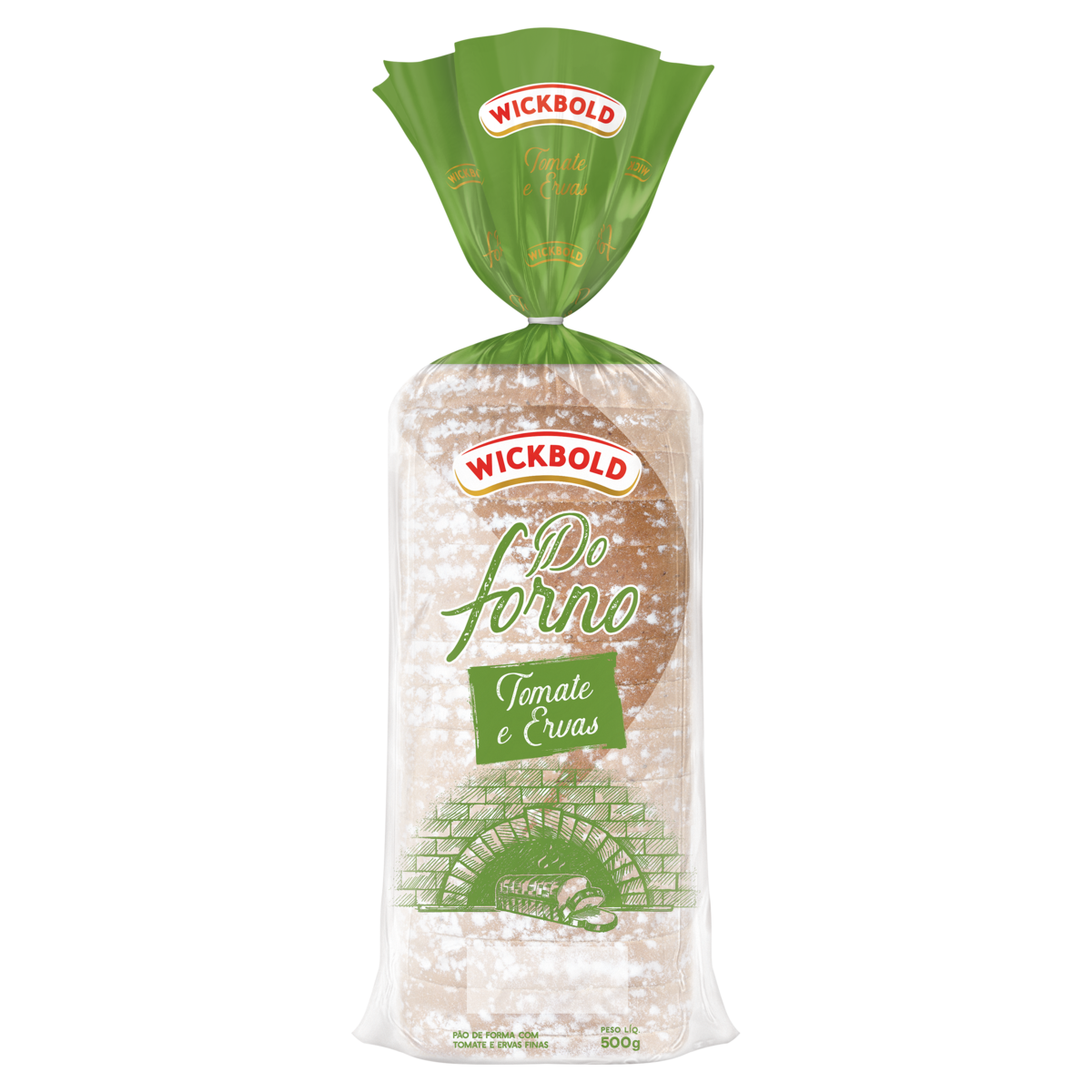 Pao Do Forno Tomate e Ervas 500g Wickbold