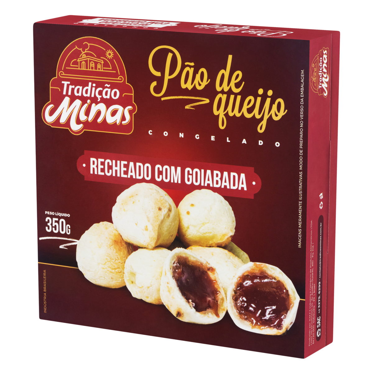 PAO CG TRADICAO MINAS QUEIJO 350G GOIABADA