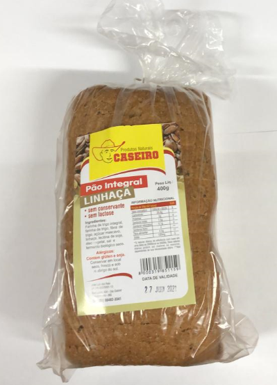 PAO INT CASEIRO LINHACA 350G