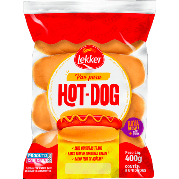 PAO DE HOT DOG LEKKER 300G 