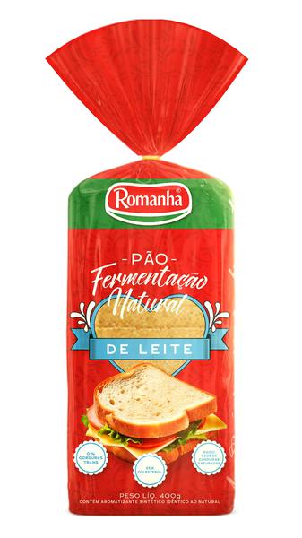 PAO ROMANHA 400G LEITE