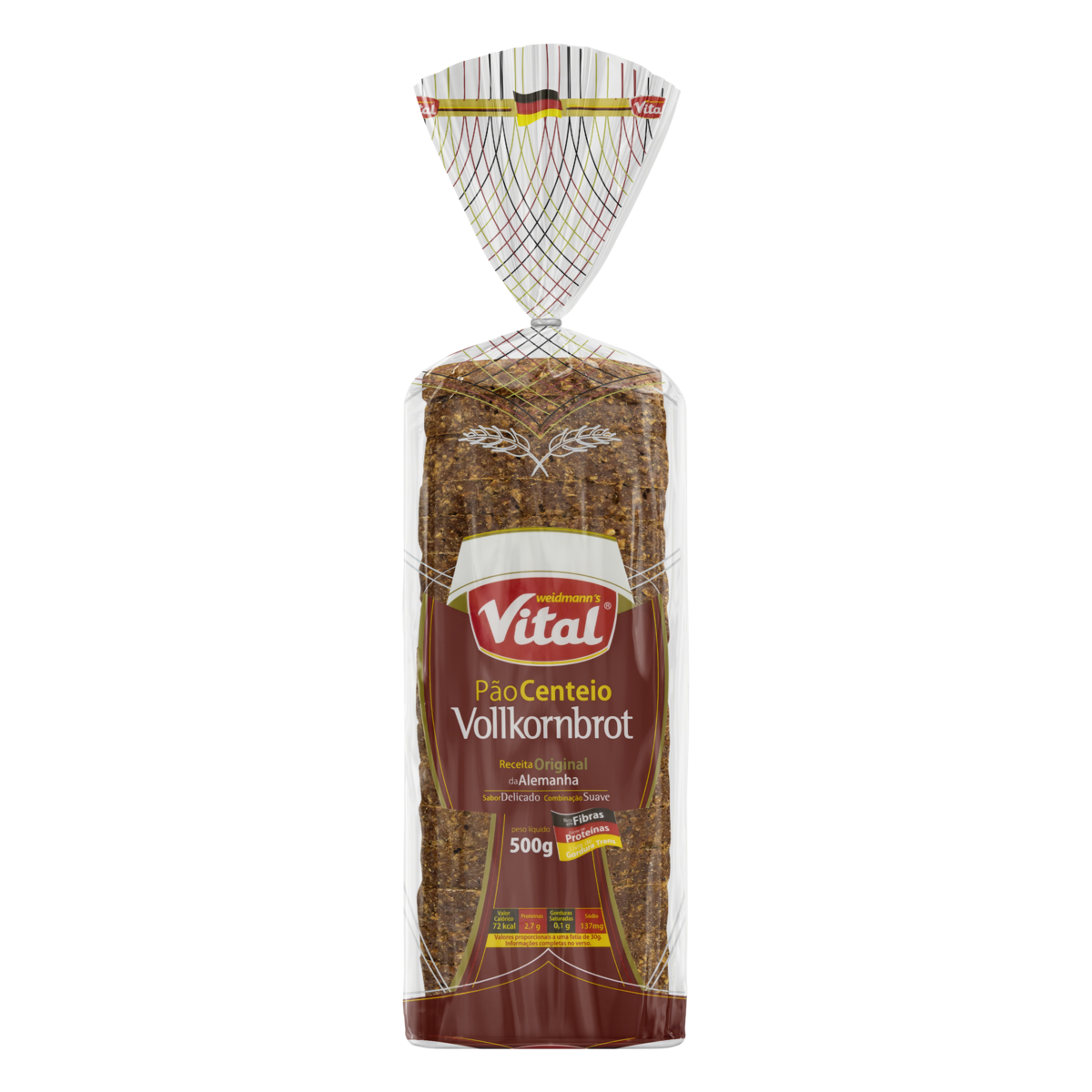 PAO VITAL ZERO LAC 500G CENTEIO ALEMAO
