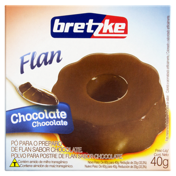 PREPARO PARA FLAN BRETZKE CHOCOLATE 40G