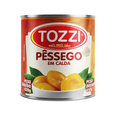 PESSEGO EM CALDA,LATA 450 GRS TOZZI