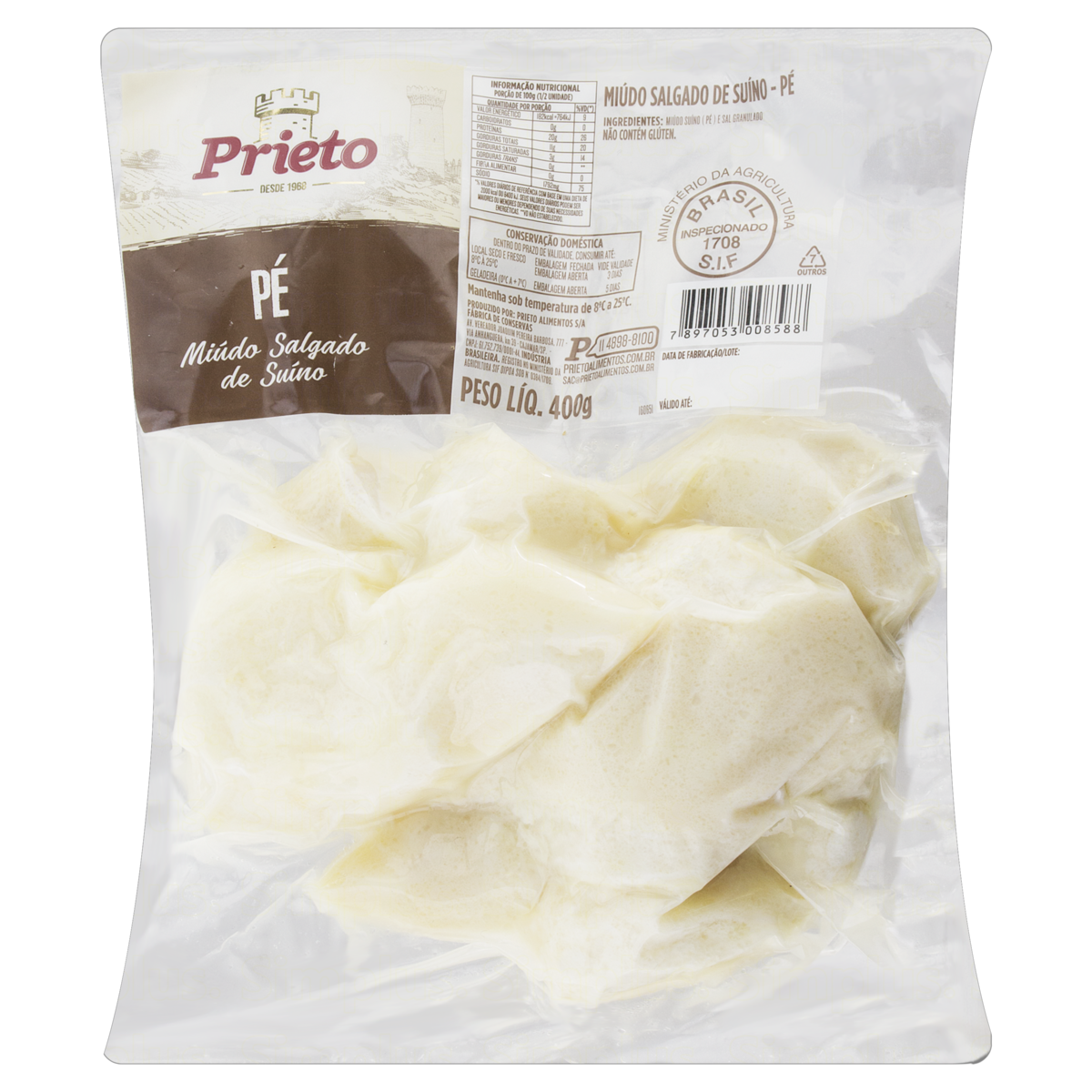 Pe Suino Salgado Prieto 400G