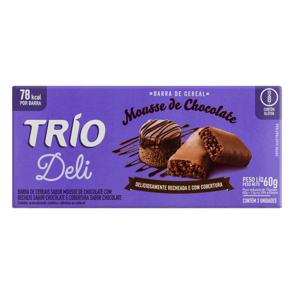 BR CEREAISTRIO LIGHT 54G MOUSSE CHOC