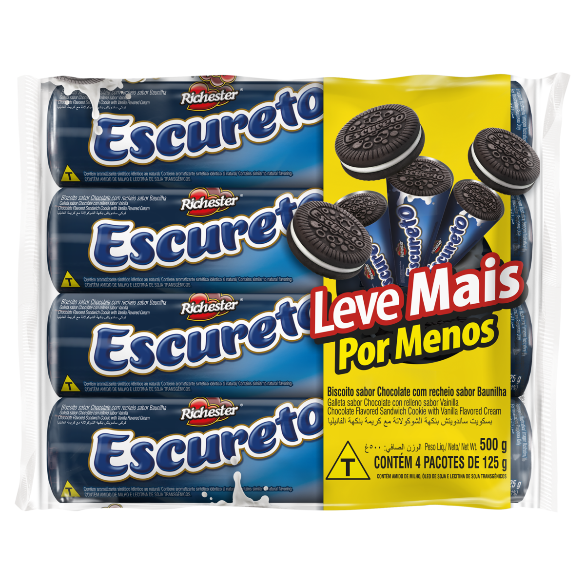 PACK BISC RECH AMORI 500G C/4  ESCURETO