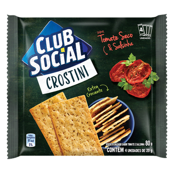 BISCOITO CLUB SOCIAL CROSTINI TOMATE SEC