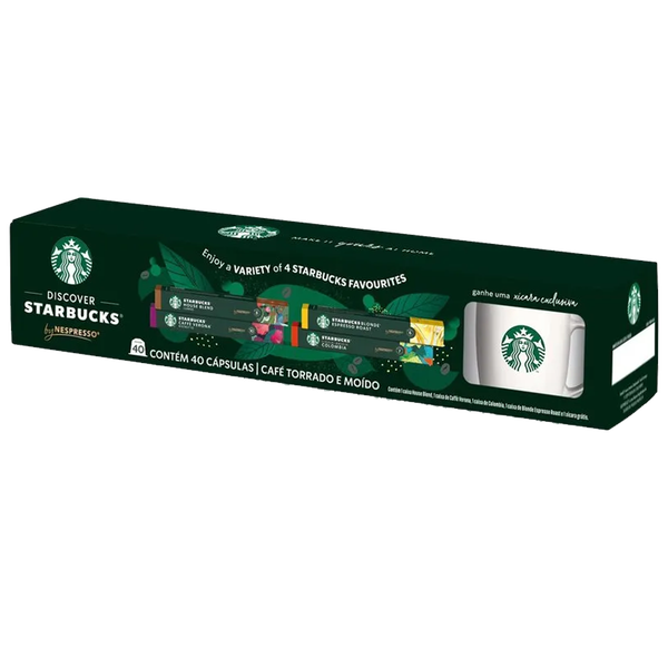 CAFE STARBUCKS NESPRESSO GTS CANECA KIT CAPS 222G