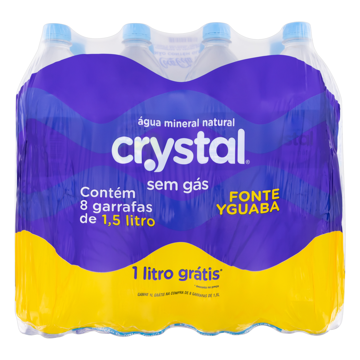 AGUA CRYSTAL S/G PACK 8X1,5L L+P-