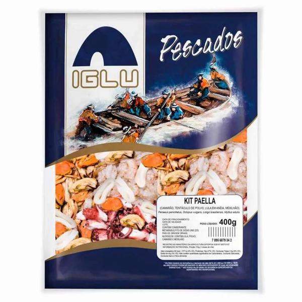 KIT PAELLA CONGELADOS IGLU PESCADOS 400G
