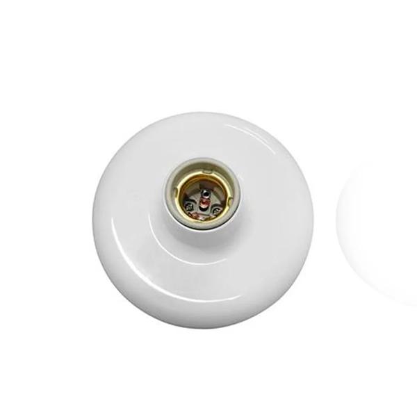 PLAFON PLASTICO E-27 BOCAL PORCELANA