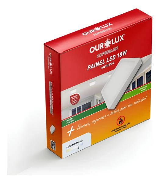 PAINEL OUROLUX SUPERLED BIVOLT 18W/6500K QUAD