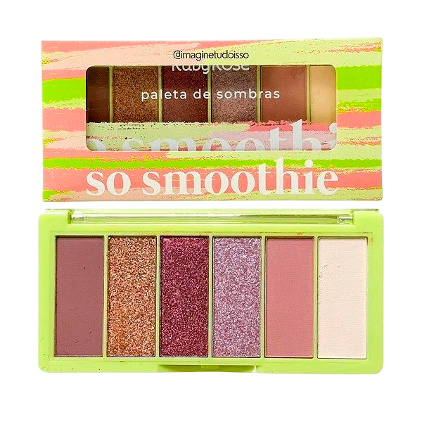 PALETA SOMBRAS SO SMOOTHIE 6 CORES