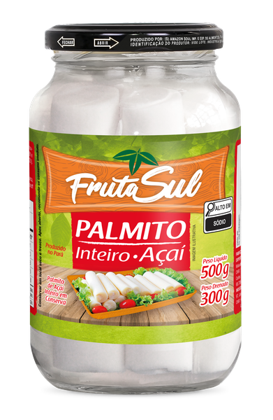 PALMITO INTEIRO AÇAI FRUTA SUL 300G