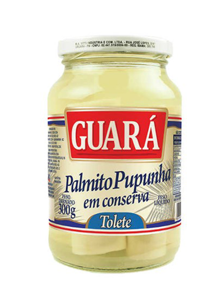 PALMITO ACAI EM CONSERVA TOLETE GUARA 300 G