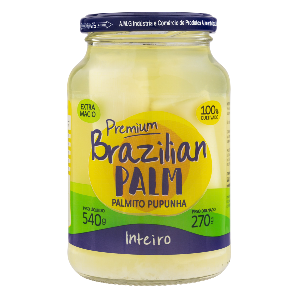 PALMITO BRAZILIAN PUPUNHA INTEIRO 300G