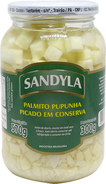 Palmito Pupunha Picado Sandyla 300gr
