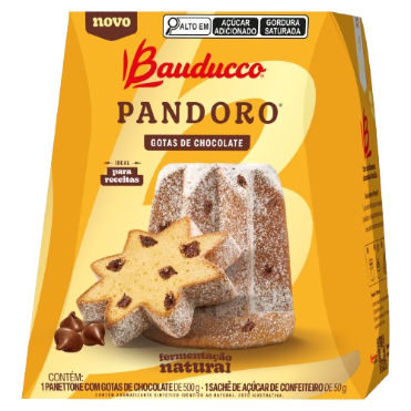 PANETTONE BAUDUCCO 500G PANDORO GOTAS